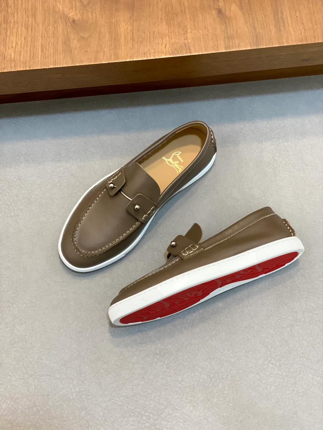 Men's shoes 💰740 christian louboutin (CL red sole shoes) exclusive hot model released 🎈🎈💪Movable latex feet👻Finished outsole line [Deyi] Global supply😝 [Top version]: original imported cowhide upper, top original leather lining, original molded TPU outsole, original 1:1 detail processing, original shoe last, large quantity available from stock, code number: 39-44 (38, 45 customized)